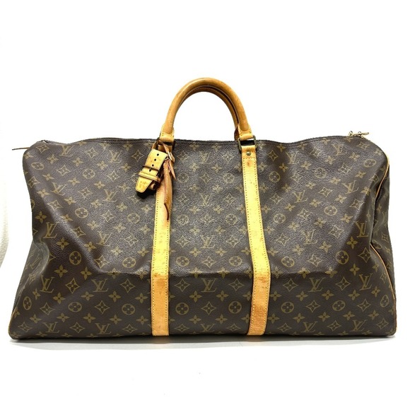 LOUIS VUITTON Brown Monogram Keepall 60 Boston Bag - Picture 1 of 12